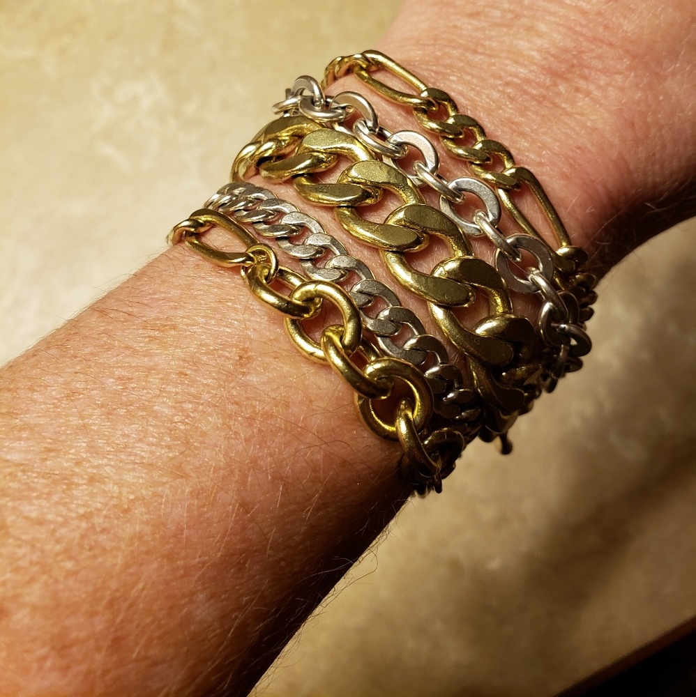 Silpada gold and silver bracelet